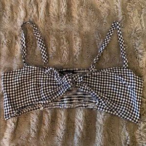 Forever 21 gingham bralette/ crop top